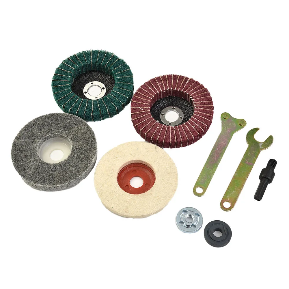 Grinder Flap Polishing Kit Disc Buffing Accessories Workshop Equipment Nylon Cloth Wool Metal Rod Stainless Steel
Grinder Flap Polishing Kit Disc Buffing Accessories Workshop Equipment Nylon Cloth Wool Metal Rod Stainless Steel