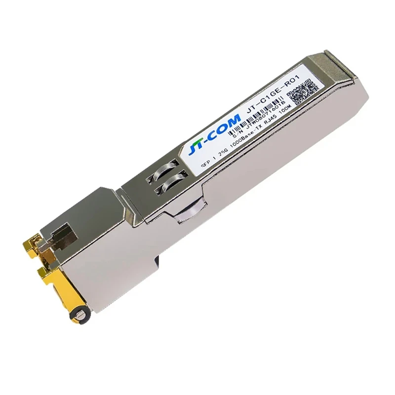 JT-COM Gigabit RJ45 SFP Module 1000Mbps SFP Copper RJ45 SFP Transceiver Module Compatible With Mikrotik Gigabit Ethernet Switch
JT-COM Gigabit RJ45 SFP Module 1000Mbps SFP Copper RJ45 SFP Transceiver Module Compatible With Mikrotik Gigabit Ethernet Switch