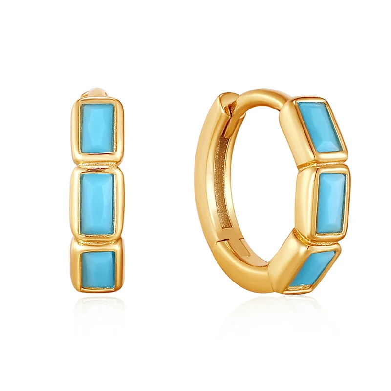 CANNER Rectangular Turquoise Earrings Silver 925 Earring For Women Drop Earrings Piercing Accessories Wedding Party 18K Aretes
CANNER Rectangular Turquoise Earrings Silver 925 Earring For Women Drop Earrings Piercing Accessories Wedding Party 18K Aretes