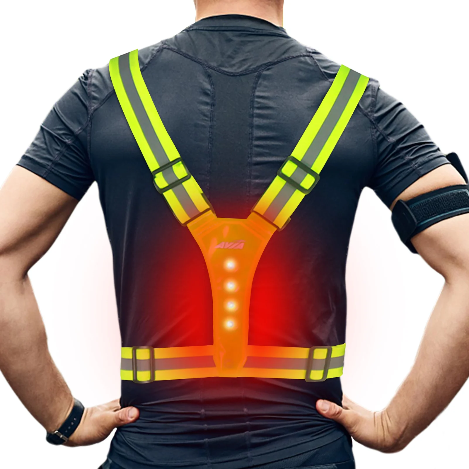 Men Women Walking Cycling Night Running Runners Fluorescent LED Reflective Vest High Visibility Biking Elastic Outdoor Sports
Men Women Walking Cycling Night Running Runners Fluorescent LED Reflective Vest High Visibility Biking Elastic Outdoor Sports