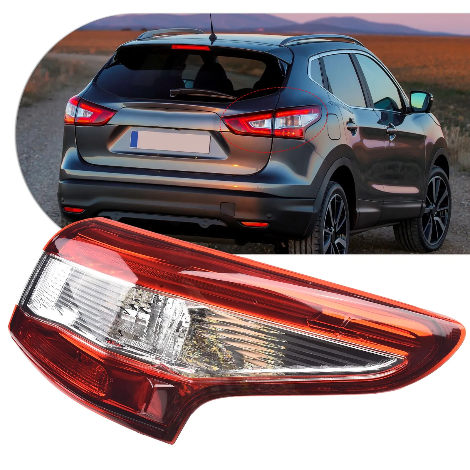 1x # 26550-4EA0A Автомобильная задняя фара в сборе для Nissan Qashqai 2014-2016 пластиковая Внешняя Автомобильная задняя фара
1x # 26550-4EA0A Автомобильная задняя фара в сборе для Nissan Qashqai 2014-2016 пластиковая Внешняя Автомобильная задняя фара