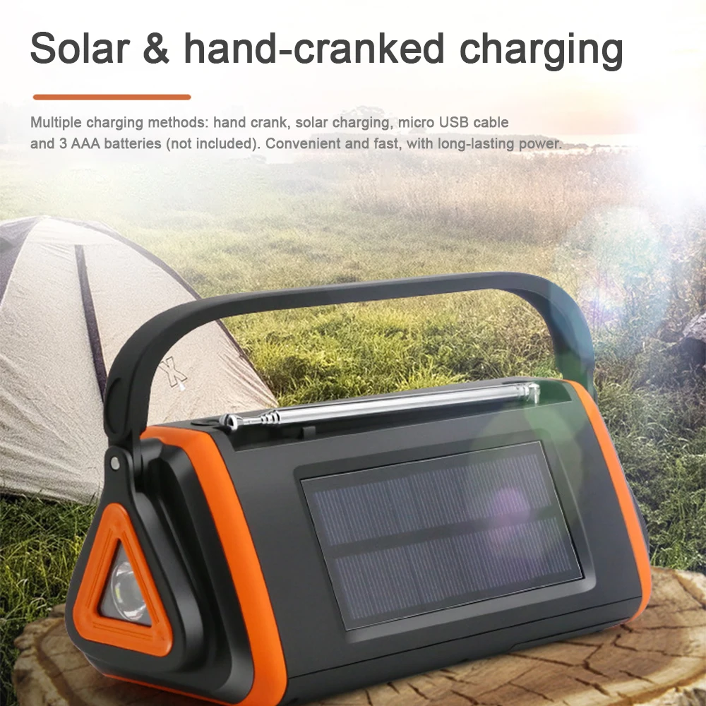 Emergency Portable Torch Solar Hand Crank Radio 3 Mode Rechargeable FM/AM LED Super Bright Power Bank Flashlight
Emergency Portable Torch Solar Hand Crank Radio 3 Mode Rechargeable FM/AM LED Super Bright Power Bank Flashlight
