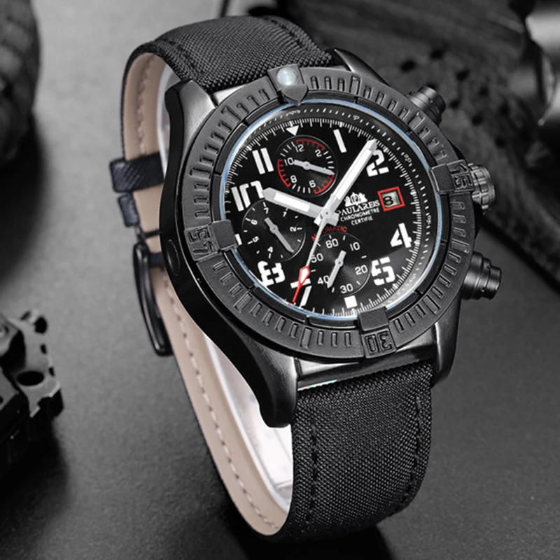 Avenge Diver Mechanical Dive Watch For Men Leather Sapphire Crystal Business Men's Pilot Watch Automatic Watches 50M Waterproof
Avenge Diver Mechanical Dive Watch For Men Leather Sapphire Crystal Business Men's Pilot Watch Automatic Watches 50M Waterproof