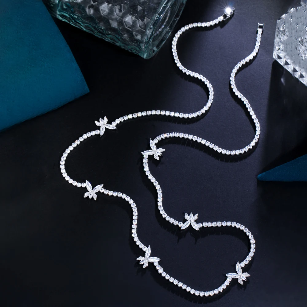 ThreeGraces Shining White Cubic Zirconia Stone Butterfly Shape 82cm Long Sweater Necklace for Women Fashion Party Jewelry PN200
ThreeGraces Shining White Cubic Zirconia Stone Butterfly Shape 82cm Long Sweater Necklace for Women Fashion Party Jewelry PN200