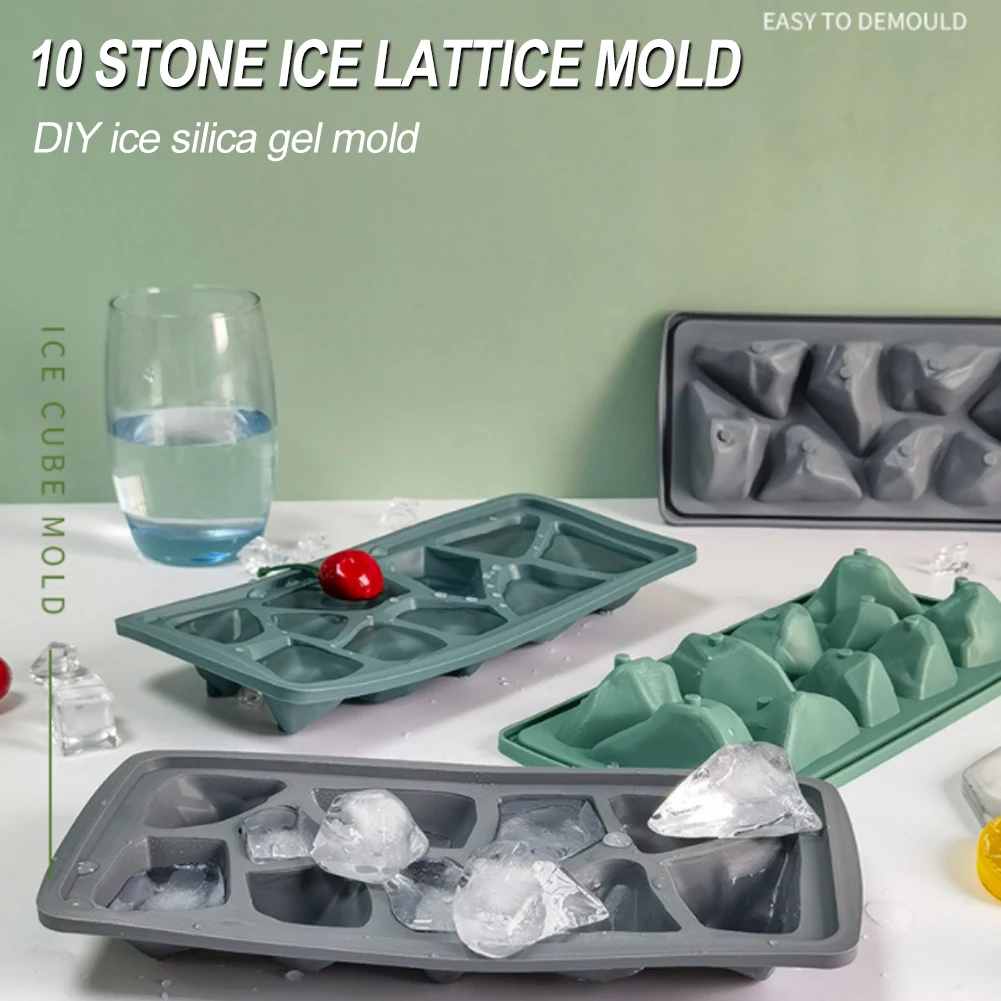 10-hole Stone Silicone Ice Tray Mold Household Irregular Food Grade Ice Cube Ice Maker Mold
10-hole Stone Silicone Ice Tray Mold Household Irregular Food Grade Ice Cube Ice Maker Mold