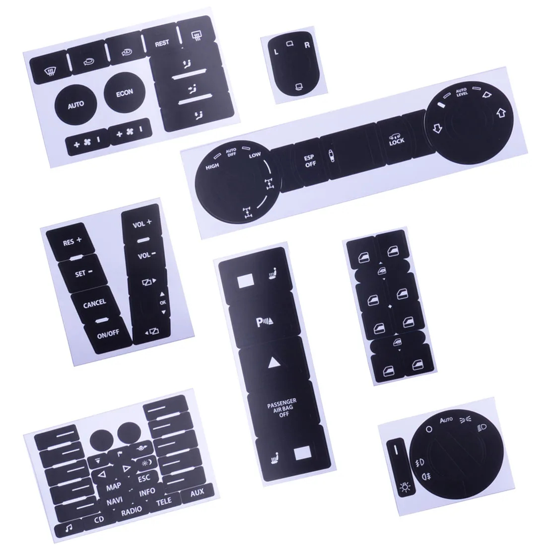 Наклейка на переднюю кнопку автомобиля DWCX с навигацией, набор для ремонта, подходит для VW Touareg 2009 2008 2007 2006 2005 2004
Наклейка на переднюю кнопку автомобиля DWCX с навигацией, набор для ремонта, подходит для VW Touareg 2009 2008 2007 2006 2005 2004