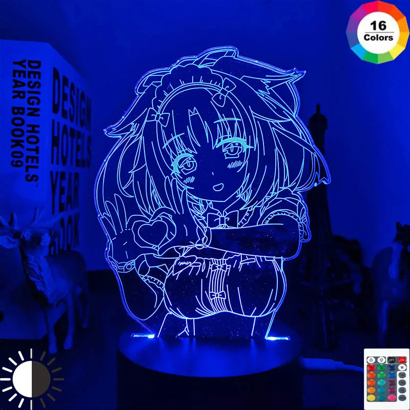Anime Nekopara Cinnamon Led Night Light for Bedroom Decoration Birthday Gift Nightlight Mange Waifu Table 3d Lamp Nekopara
Anime Nekopara Cinnamon Led Night Light for Bedroom Decoration Birthday Gift Nightlight Mange Waifu Table 3d Lamp Nekopara