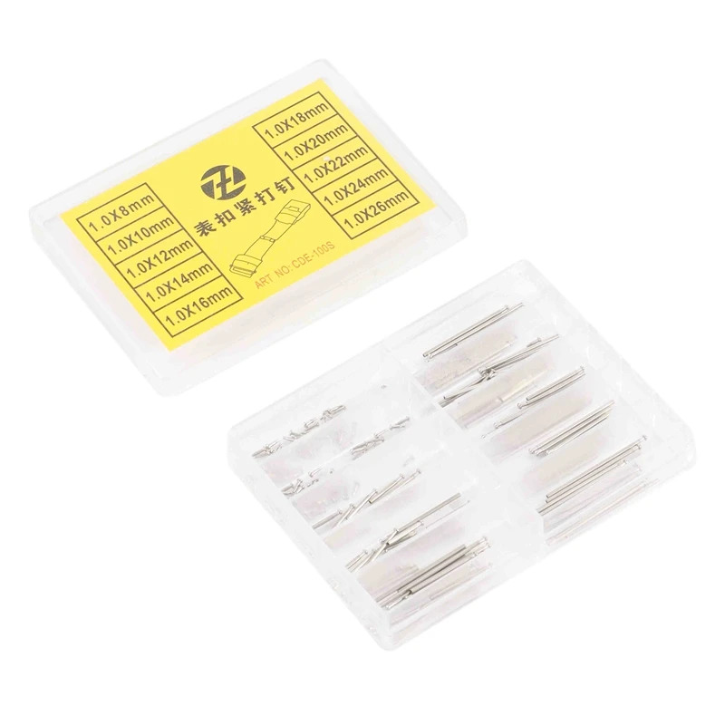 Tube Friction Pin Pressure Bars Pins & Rivet Ends for Watch Band Clasp Straps Buckles Bracelets Thickness 1.0mm 100 Pcs
Tube Friction Pin Pressure Bars Pins & Rivet Ends for Watch Band Clasp Straps Buckles Bracelets Thickness 1.0mm 100 Pcs