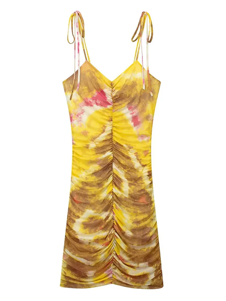 Print Sling V Neck Pleated Dress Women Backless Off Shoulder Sheath Mid Length Dresses Summer Fashion Female Streetwear vestido
Print Sling V Neck Pleated Dress Women Backless Off Shoulder Sheath Mid Length Dresses Summer Fashion Female Streetwear vestido