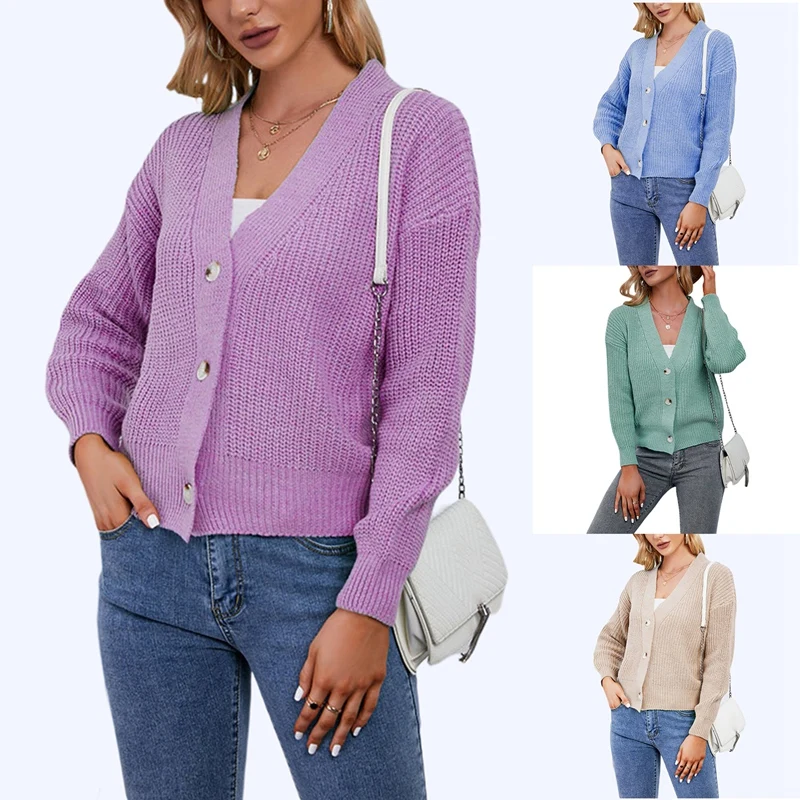 Knit Cardigan Women Korean Chic Vintage V-Neck Plush Sweater Coat Autumn Fashion Loose Long Sleeve Cardigans
Knit Cardigan Women Korean Chic Vintage V-Neck Plush Sweater Coat Autumn Fashion Loose Long Sleeve Cardigans