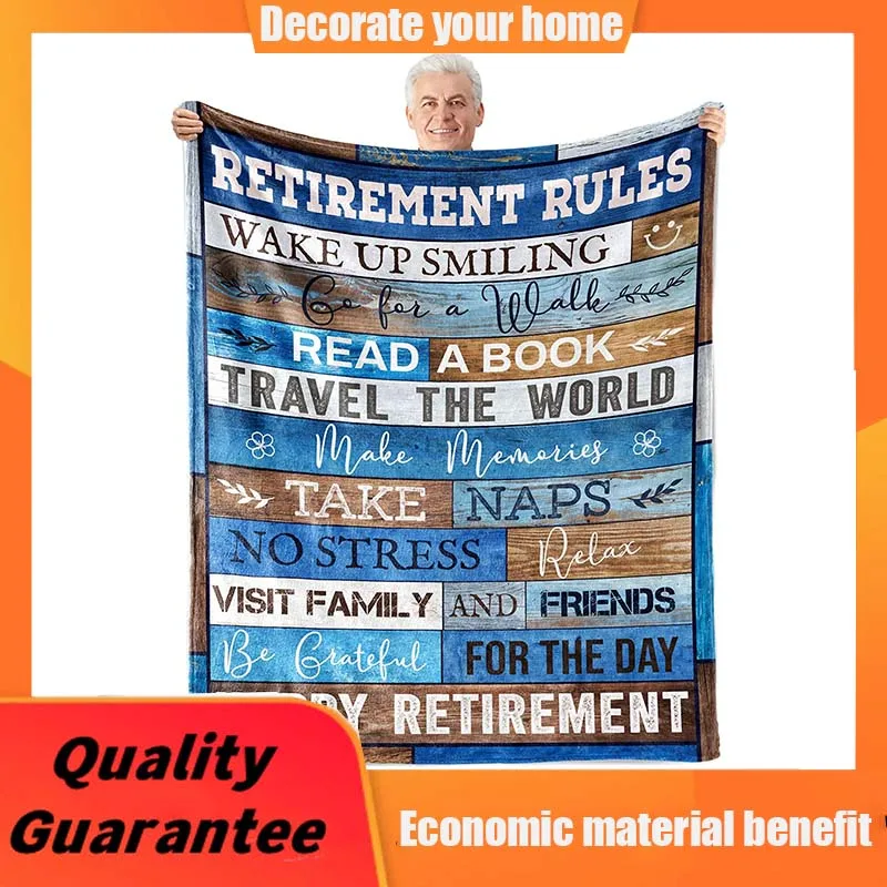 

Retirement Gifts for Men Women Happy Retirement Gifts Retirement Blanket for Retired Coworker Boss Teacher Dad Grandpa