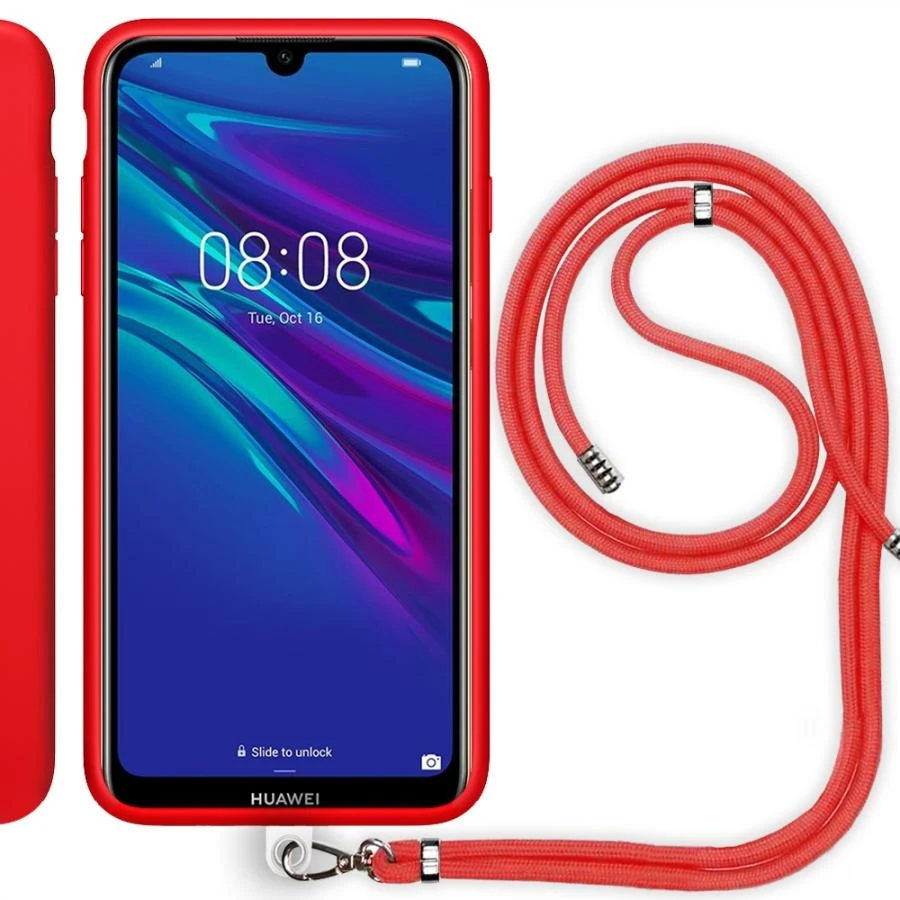 Чехол для телефона, совместимый с Huawei Y7 2019, силиконовый красный чехол с веревкой
Чехол для телефона, совместимый с Huawei Y7 2019, силиконовый красный чехол с веревкой