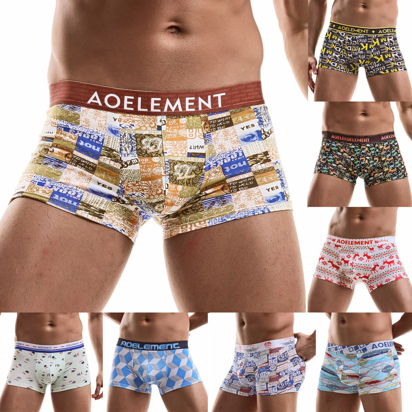 Men's Printed boxer briefs 2022 new male Underwear Daily Sports Running Breathable And Comfortable Middle Waist Shorts 
Men's Printed boxer briefs 2022 new male Underwear Daily Sports Running Breathable And Comfortable Middle Waist Shorts