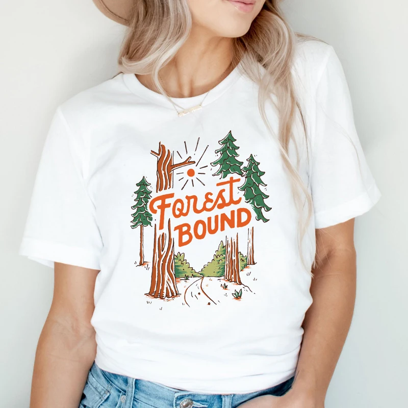 Forest Bound Sunshine Mountains Print Women T Shirt Camping Outdoor Ladies Clothes Nature Lover Travel Vacation Top Dropshipping
Forest Bound Sunshine Mountains Print Women T Shirt Camping Outdoor Ladies Clothes Nature Lover Travel Vacation Top Dropshipping