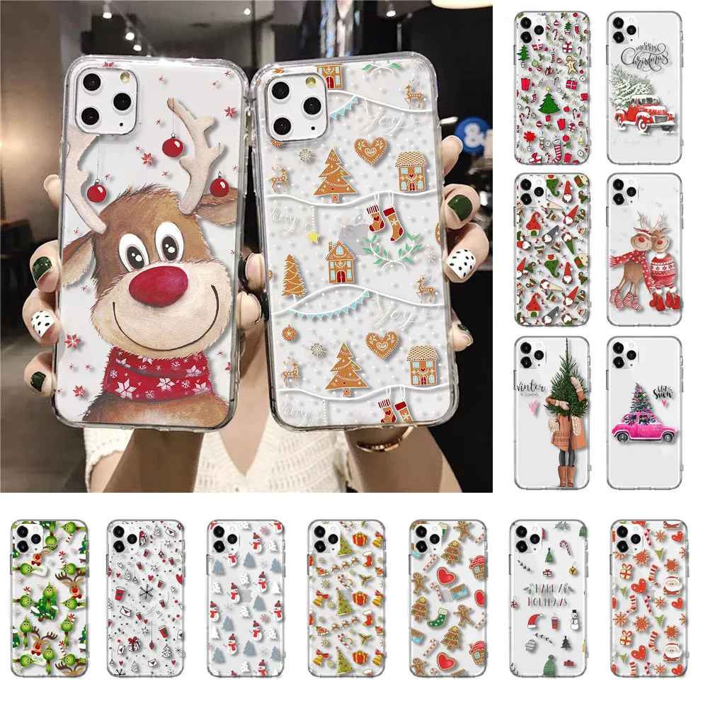 

Cartoon Christmas Phone Case for OPPO Realme 8 76 5 C3 C21 C20 C21Y C11 X50 X3 SuperZoom F19 A94 A74 A91 A53S A54 A15 A11