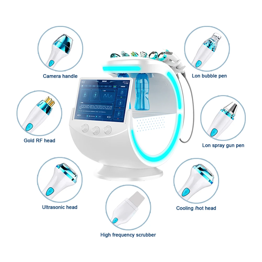7 in1 H2O2 Hydro Dermabrasion Lifting Spa Facial Rejuvenation Microdermabrasion Machine Water Multipolar Beauty
7 in1 H2O2 Hydro Dermabrasion Lifting Spa Facial Rejuvenation Microdermabrasion Machine Water Multipolar Beauty