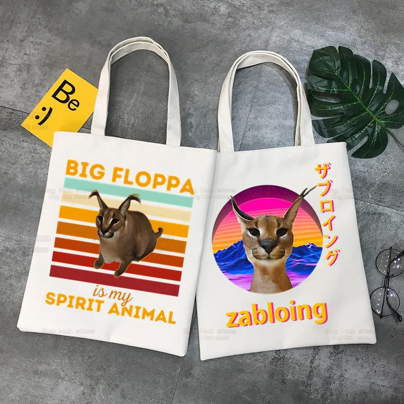 Big Floppa Handbags Cloth Canvas Tote Bag Shopping Travel Eco Reusable Shoulder Cute Funny Cat Shopper Bags bolsas de tela
Big Floppa Handbags Cloth Canvas Tote Bag Shopping Travel Eco Reusable Shoulder Cute Funny Cat Shopper Bags bolsas de tela