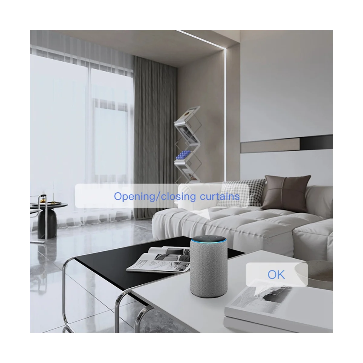 Tuya Smart WIFI Automatic Curtain Opener Track Curtains Switch Robot Remote Control for Alexa Google Home Double
Tuya Smart WIFI Automatic Curtain Opener Track Curtains Switch Robot Remote Control for Alexa Google Home Double