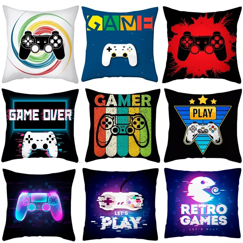 Video Game Party Cushion Cover Happy Birthday Party Decoration Colorful Cartoon Keyboard Home Ornaments Kids Toy GAME ON Party
Video Game Party Cushion Cover Happy Birthday Party Decoration Colorful Cartoon Keyboard Home Ornaments Kids Toy GAME ON Party