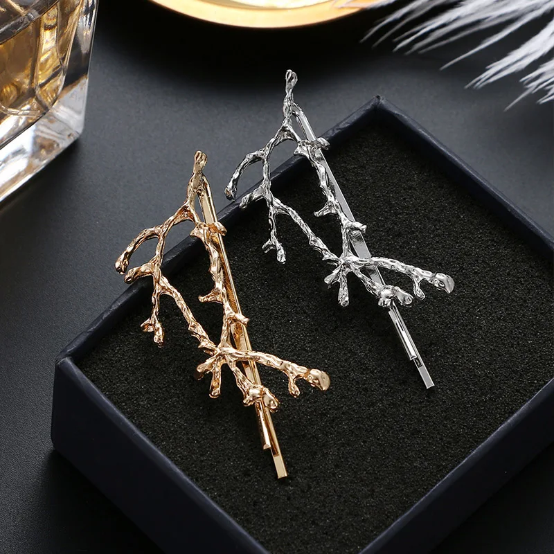 1Pcs Creative Korean Hair Clips Women Elegant Tree Branch Hairpins Barrettes Alloy Wedding Bride Headwear Hair Accessories
1Pcs Creative Korean Hair Clips Women Elegant Tree Branch Hairpins Barrettes Alloy Wedding Bride Headwear Hair Accessories