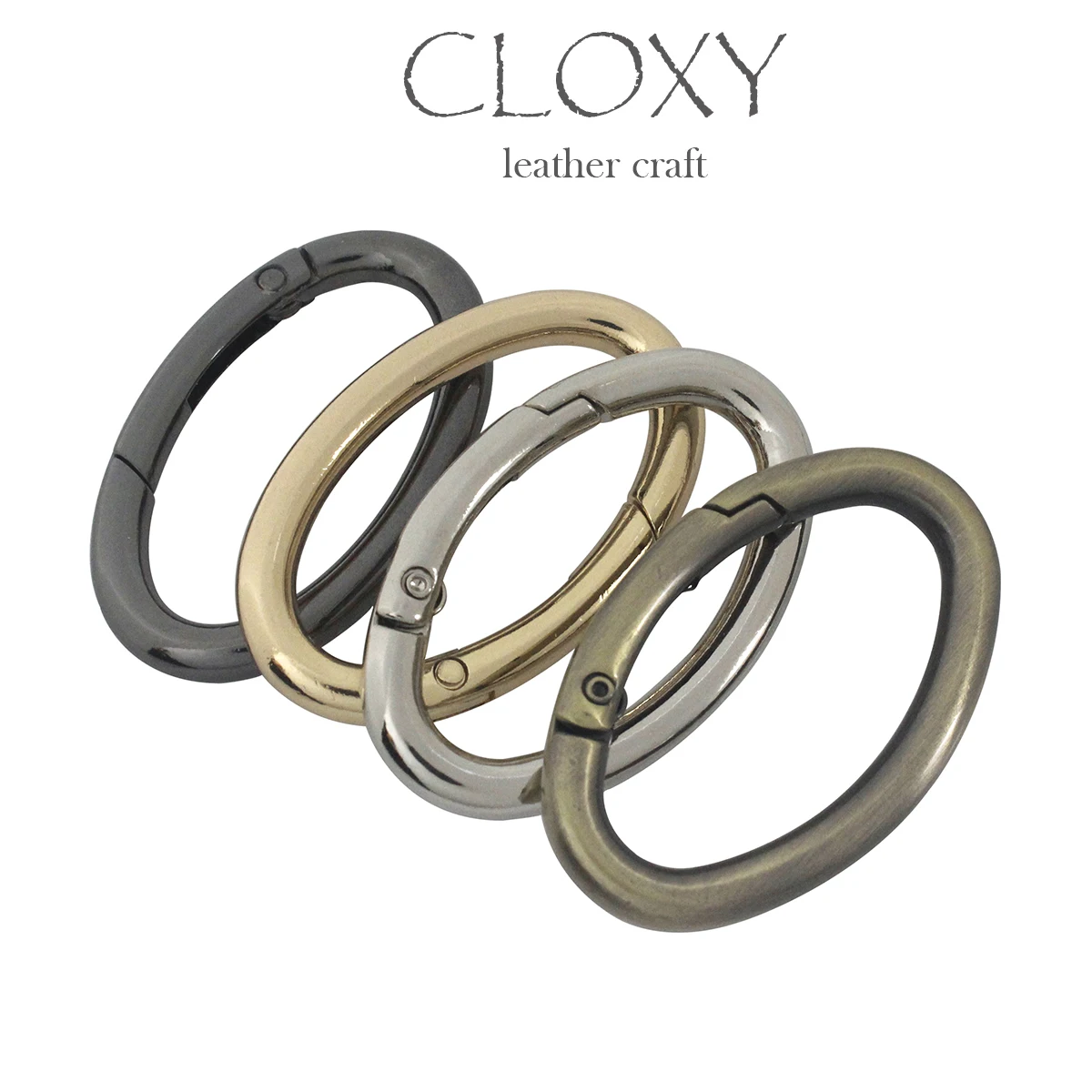 10pcs Metal Oval Ring Snap Hook Spring Gate Trigger Clasps Clips for DIY Leather Craft Belt Strap Webbing Keychain Hooks S/M/L
10pcs Metal Oval Ring Snap Hook Spring Gate Trigger Clasps Clips for DIY Leather Craft Belt Strap Webbing Keychain Hooks S/M/L