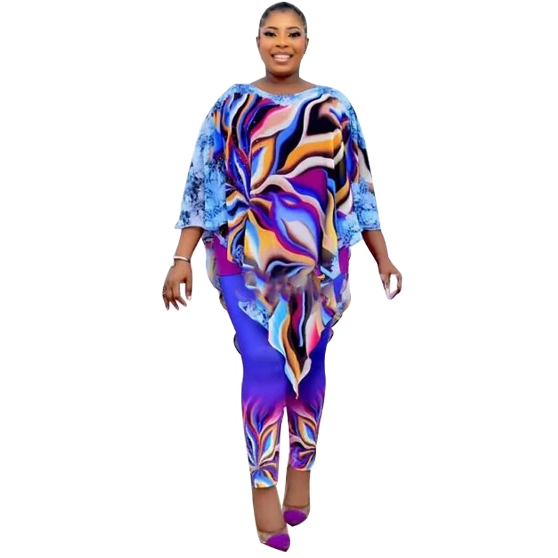 African Clothes For Women 2 Piece Set Long Tops And Pant Suits Summer New Fashion Dashiki Print Bazin Riche African Clothing Set 
African Clothes For Women 2 Piece Set Long Tops And Pant Suits Summer New Fashion Dashiki Print Bazin Riche African Clothing Set