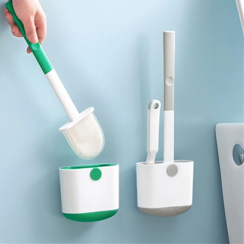 Durable and Flexible Bristles Silicone Toilet Brush and Holder No Dead Angle
Durable and Flexible Bristles Silicone Toilet Brush and Holder No Dead Angle