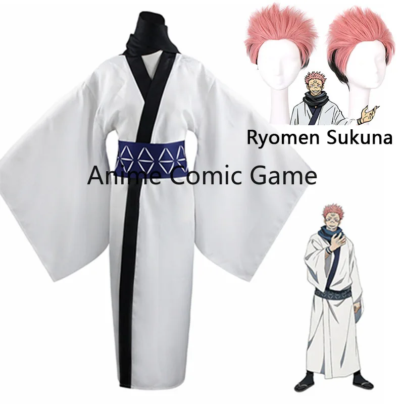 Anime Jujutsu Kaisen Ryomen Sukuna Cosplay Costume Wig Japanese Kimono Carnival Uniform Hanfu Men Women Halloween Clothes Set
Anime Jujutsu Kaisen Ryomen Sukuna Cosplay Costume Wig Japanese Kimono Carnival Uniform Hanfu Men Women Halloween Clothes Set