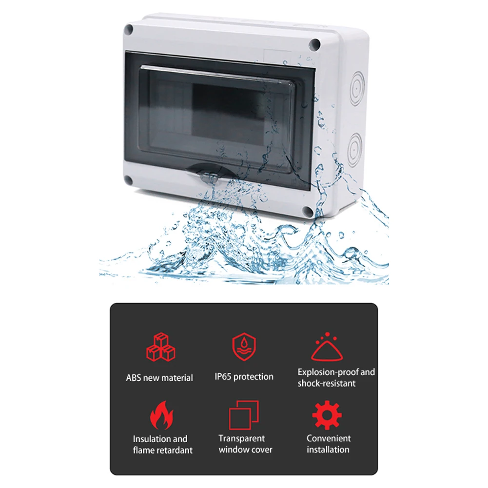 HT Waterproof Distribution Box IP65 Lawns Outdoor Swimming Pools ABS Box Chemical Plants Distribution Fuse Box
HT Waterproof Distribution Box IP65 Lawns Outdoor Swimming Pools ABS Box Chemical Plants Distribution Fuse Box