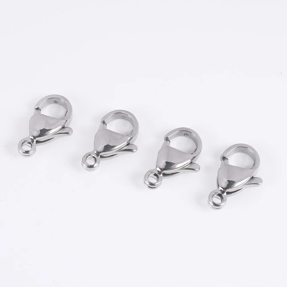 20Pcs/Lot Stainless Steel Lobster Clasps Claw Clasps Necklace Bracelet Chains Connectors Clasps For DIY Jewelry Making Findings
20Pcs/Lot Stainless Steel Lobster Clasps Claw Clasps Necklace Bracelet Chains Connectors Clasps For DIY Jewelry Making Findings