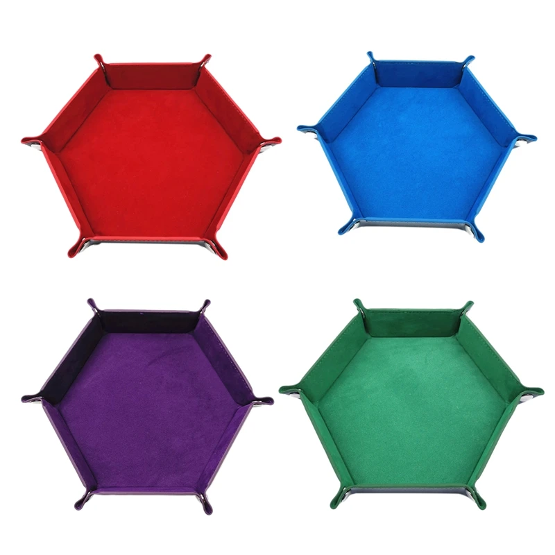 4 Pieces Dice Tray Hexagon Dice Rolling Holder Folding Leather Dice Trays Storage Box For Dice Games Like Rpgtable Games
4 Pieces Dice Tray Hexagon Dice Rolling Holder Folding Leather Dice Trays Storage Box For Dice Games Like Rpgtable Games