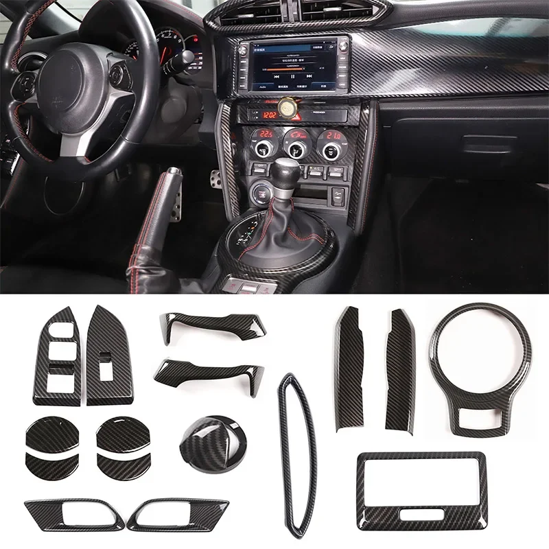 Для Subaru BRZ Toyota 86 GT86 2012-2020 ABS углеродное волокно Автомобильная панель переключателя