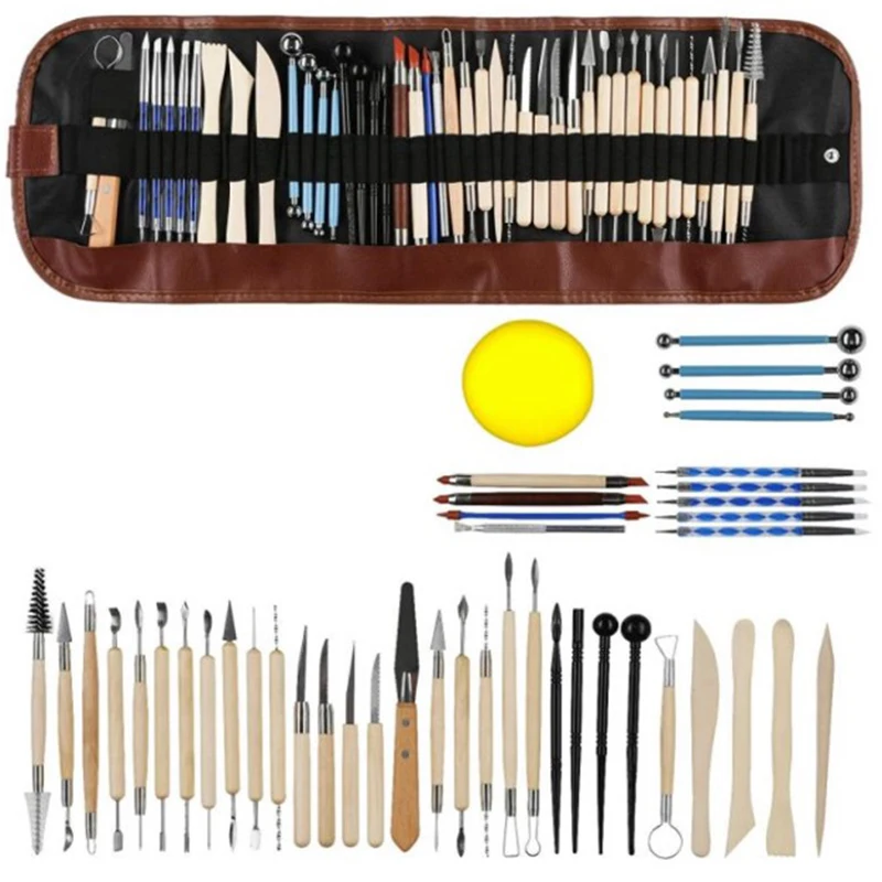 44Pcs Pottery Tool Set, Contains Most Of The Modeling Clay Tools To Meet Your Great Needs For Sculpting And More
44Pcs Pottery Tool Set, Contains Most Of The Modeling Clay Tools To Meet Your Great Needs For Sculpting And More
