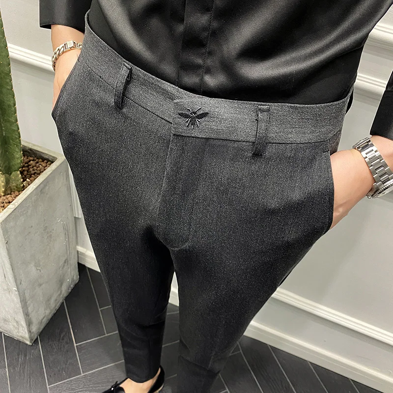 Bee Embroidery Men Business Dress Pants Formal Office Social Suit Pants Casual Slim Wedding Groom Trousers Plus Size 42
Bee Embroidery Men Business Dress Pants Formal Office Social Suit Pants Casual Slim Wedding Groom Trousers Plus Size 42