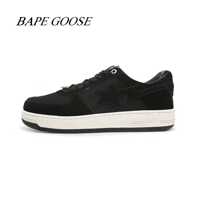 BAPEGOOSE blue pink patent leather casual shoes street contrast low-cut leather sports shoes for men and women couples shoes
BAPEGOOSE blue pink patent leather casual shoes street contrast low-cut leather sports shoes for men and women couples shoes