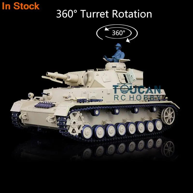 2.4G Heng Long Outdoor Toys 1/16 7.0 Plastic Ver Basic German Panzer IV F Ready to Run RC Tank Toucan 3858 360° Turret TH17380
2.4G Heng Long Outdoor Toys 1/16 7.0 Plastic Ver Basic German Panzer IV F Ready to Run RC Tank Toucan 3858 360° Turret TH17380