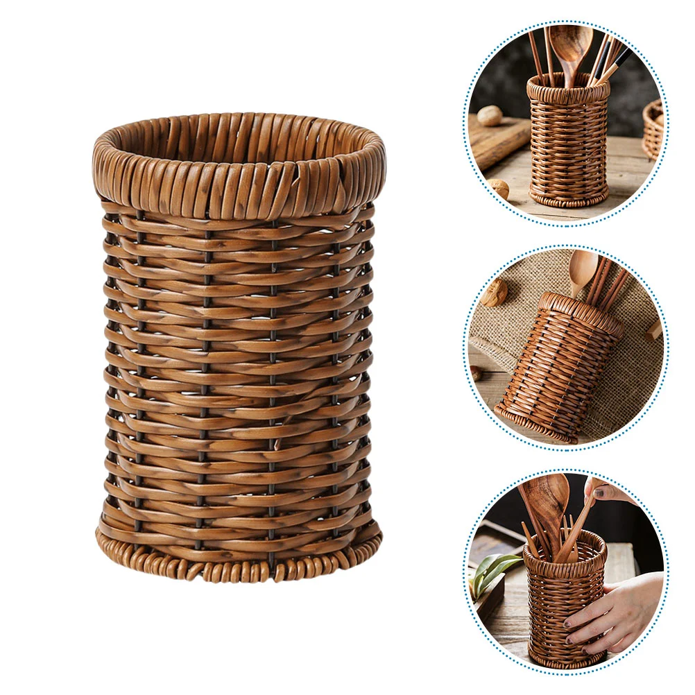 Baskets Kitchen Cutlery Holder Countertop Silverware Woven Storage Organizer Hand Flatware Plastic Supply
Baskets Kitchen Cutlery Holder Countertop Silverware Woven Storage Organizer Hand Flatware Plastic Supply