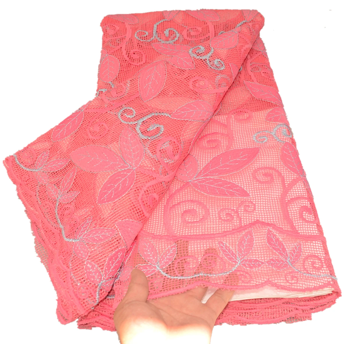 2022 new high quality pink African net lace fabrics for wedding senegal big occasional sewing wear for Wholesale & retail ge757
2022 new high quality pink African net lace fabrics for wedding senegal big occasional sewing wear for Wholesale & retail ge757