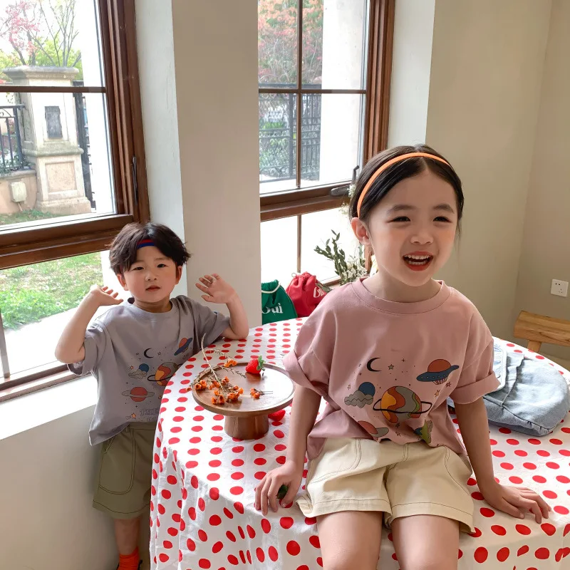 Shirts O-neck Collar Short Sleeve Regular Length Pullover Solid Simple Designable Fashion Modern Soft Summer Children Unisex
Shirts O-neck Collar Short Sleeve Regular Length Pullover Solid Simple Designable Fashion Modern Soft Summer Children Unisex