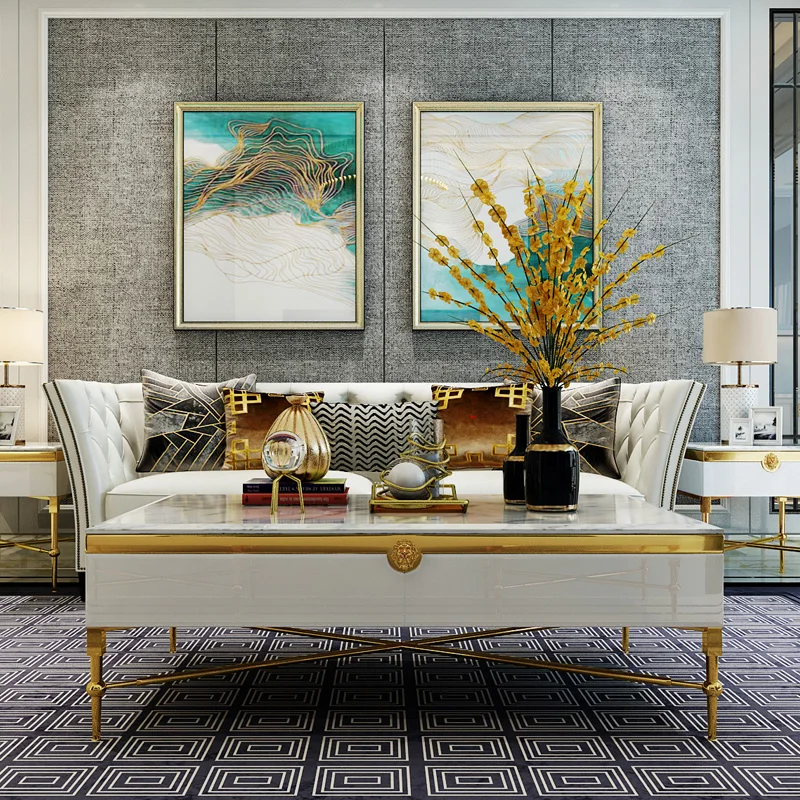 Luxury Light Marble Coffee Table TV Cabinet Combination Set Post-modern Minimalist Designer Living Room White Small Apartment
Luxury Light Marble Coffee Table TV Cabinet Combination Set Post-modern Minimalist Designer Living Room White Small Apartment