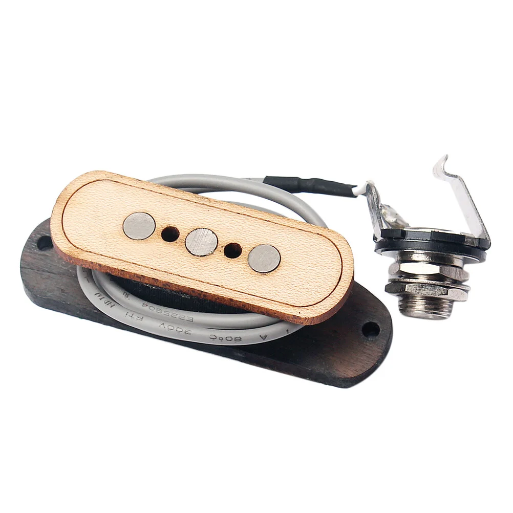 Maple Wood Three-string 3-Pole Cigar Box Soundhole Guitar Pickup Replace Music Accessories GMB501 Light Brown
Maple Wood Three-string 3-Pole Cigar Box Soundhole Guitar Pickup Replace Music Accessories GMB501 Light Brown