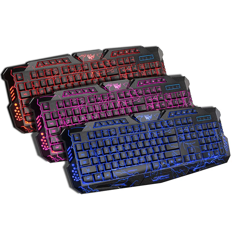 Wired USB Keyboard LED 3-color Backlight Gaming Keyboard Luminous Waterproof Keyboards for Office Laptop Desktop Gamer 104 Keys
Wired USB Keyboard LED 3-color Backlight Gaming Keyboard Luminous Waterproof Keyboards for Office Laptop Desktop Gamer 104 Keys