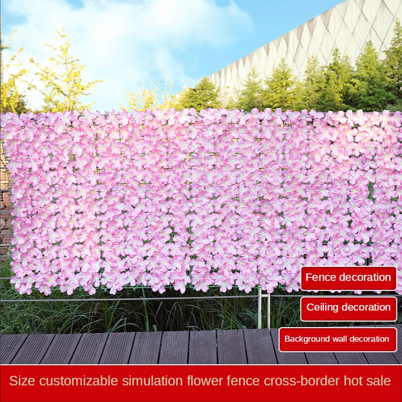 Artificial Flower Wall Cherry Blossom Leaf Simulation Plant Fence Courtyard Fence Privacy Protection Guardrail Flower Fake Plant
Artificial Flower Wall Cherry Blossom Leaf Simulation Plant Fence Courtyard Fence Privacy Protection Guardrail Flower Fake Plant