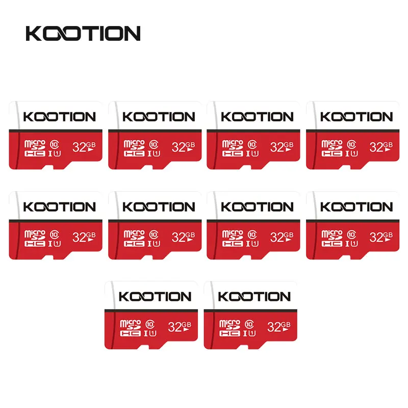 

KOOTION 10Pcs/lot Micro SD Card 32G 16GB TF Flash Cards Memory Card for Android Smartphones Tablets Digital Cameras Game Drones