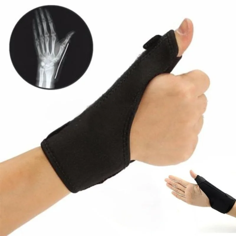 1 piece/hand elastic thumb sleeve palm wrist support splint support arthritis pain exercise training thumb fitting correction
1 piece/hand elastic thumb sleeve palm wrist support splint support arthritis pain exercise training thumb fitting correction