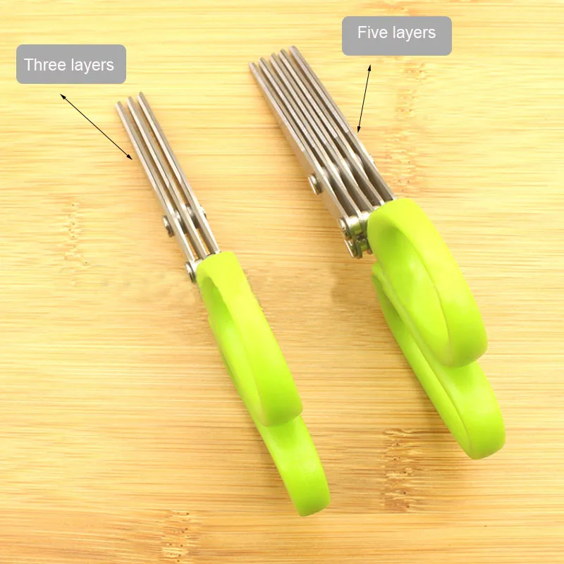 KItchen Scissors Muti Layers Stainless Steel Knives Scallion Cutter Herb Laver Spices kitchen Tool Cut
KItchen Scissors Muti Layers Stainless Steel Knives Scallion Cutter Herb Laver Spices kitchen Tool Cut