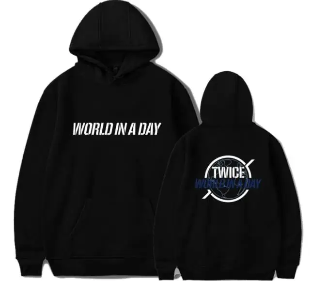 Men Hoodie 2022 Twice concert world in a day same printing pullover loose hoodies kpop unisex fleece sweatshirt
Men Hoodie 2022 Twice concert world in a day same printing pullover loose hoodies kpop unisex fleece sweatshirt