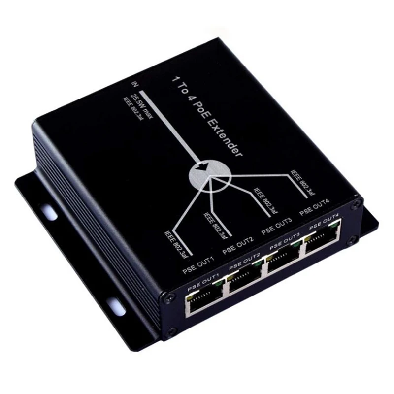 4 Port IEEE802.3Af PoE Extender for IP Camera Extend 120M Transmission Distance with 10/100Mbps LAN Ports 4 POE Extender
4 Port IEEE802.3Af PoE Extender for IP Camera Extend 120M Transmission Distance with 10/100Mbps LAN Ports 4 POE Extender