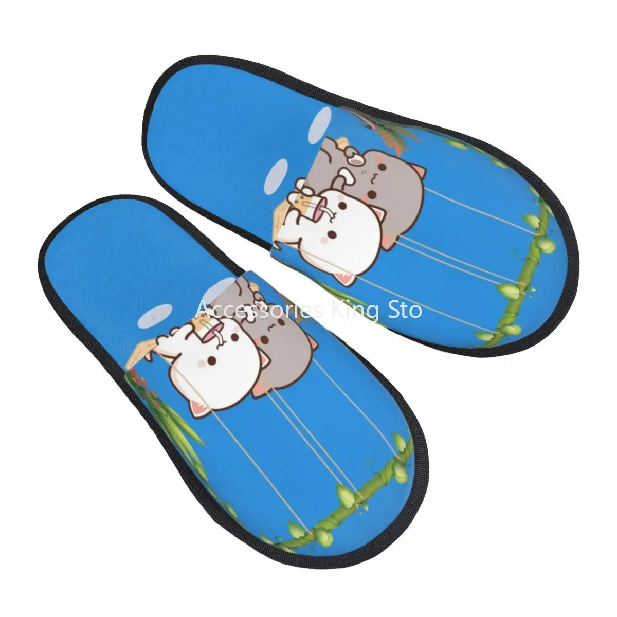Custom Romantic Peach And Goma Mochi Cat Soft Memory Foam House Slippers Women Comfy Warm Anti-Skid Slipper
Custom Romantic Peach And Goma Mochi Cat Soft Memory Foam House Slippers Women Comfy Warm Anti-Skid Slipper