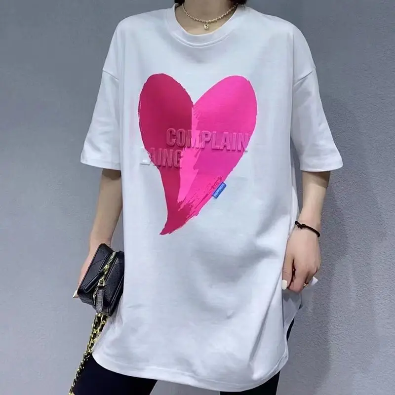 Summer New Printing All-match T Shirt Tops Short Sleeve Round Neck Loose Trend Pullovers Casual Fashion Women Clothing
Summer New Printing All-match T Shirt Tops Short Sleeve Round Neck Loose Trend Pullovers Casual Fashion Women Clothing